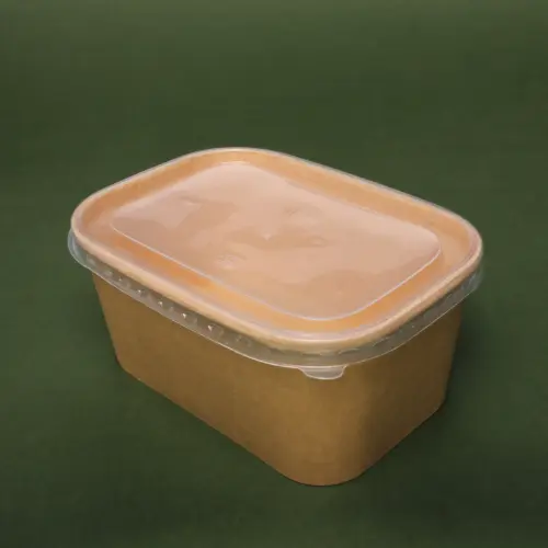Кришка РP для салатника крафтового прямокутного bowl 580,750,880.1000мл 170x120мм LF photo 1