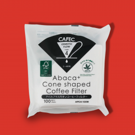 Фильтры бумажные CAFEC Abaca+ конусообразные на 4 чашки 100шт фото