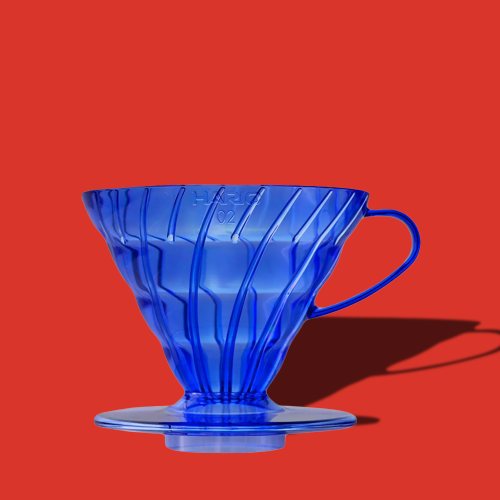 HARIO V60 02 Cobalt Blue Пуровер для заваривания кофе 1шт photo 1