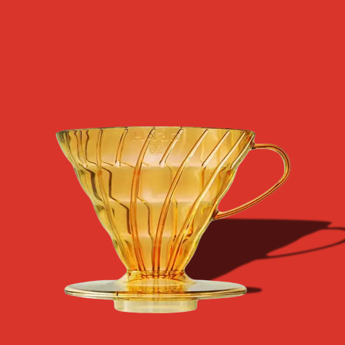 HARIO V60 02 Honey Yellow Пуровер для заваривания кофе 1шт photo 1