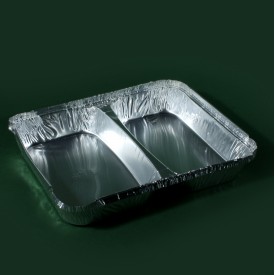 Контейнер алюминиевый 2-секции M2L 227х177х30мм фото