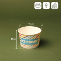 Креманка бумажная 120мл цветная Ice Cream photo 3