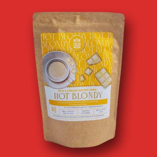 Горячий белый шоколад Hot Blondy 32% какао-масла 500г фото