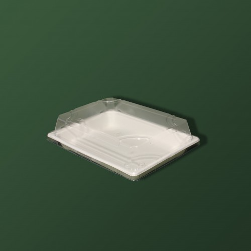 Упаковка для суши ECO с крышкой 185х130х48мм фото