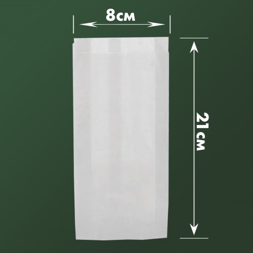 Пакет бумажный САШЕ белый 210x80x0 мм photo 1