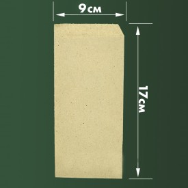 Пакет бумажный САШЕ крафт для хот-дога 17x9x4см фото