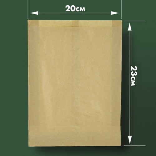 Пакет паперовий САШЕ крафт 23x20x4см photo 1