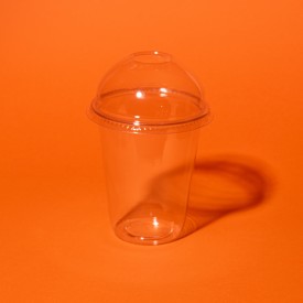 Стакан купольний 420мл для Bubble Tea LF без кришки фото