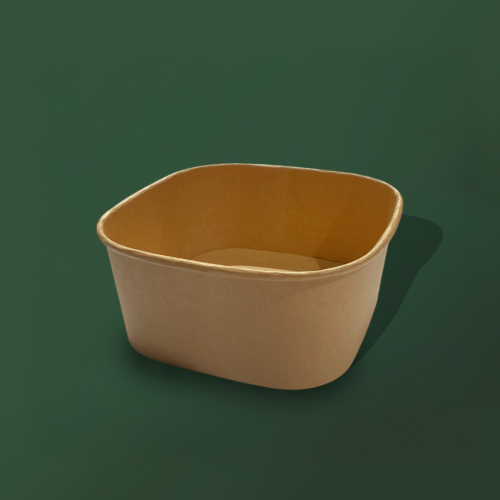 Салатник крафтовий квадратний bowl 1400мл 175х175x75мм photo 1