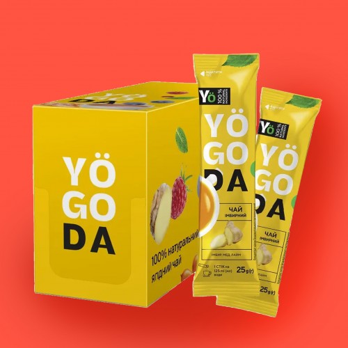 Чай імбирний з лаймом та медом Yogoda 25г photo 1