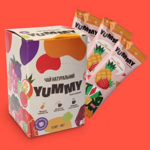 Чай Полуниця-ананас 50 г концентрат Yummy photo 1