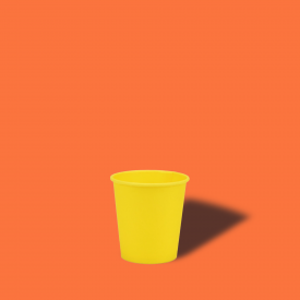 Стакан паперовий 110мл YELLOW фото