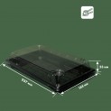 Упаковка PET для суші з кришкою LF 237x144x43мм photo 3