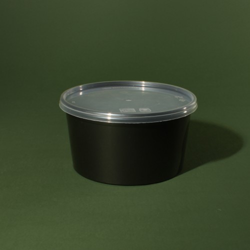Супник 480мл PP черный с герметичной крышкой photo 1