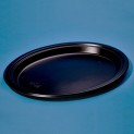 Тарелка премиум овал 310мм Bittner чёрная фото