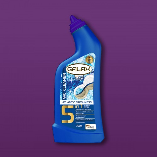 Средство для чистки унитаза Galax das PowerClean Свежесть Атлантики 750г photo 1