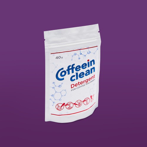 Засіб для видалення кавових масел Coffeein clean DETERGENT порошок 40 гр photo 1