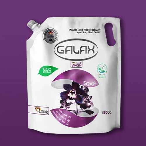 Рідке мило Чорна орхідея 1500г GALAX дойпак photo 1