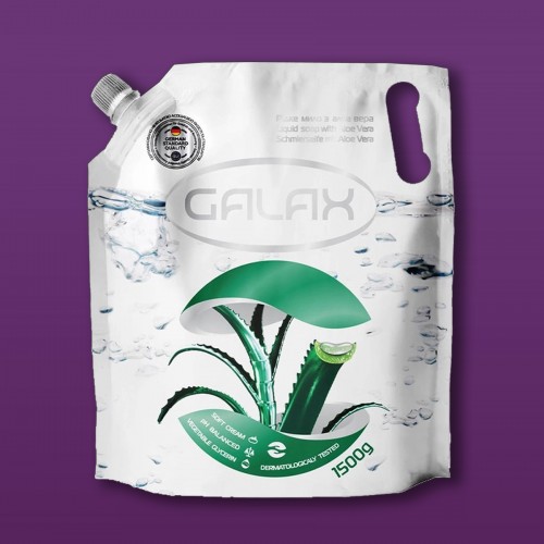 Жидкое мыло с Алоэ вера GALAX 1500г дойпак photo 1