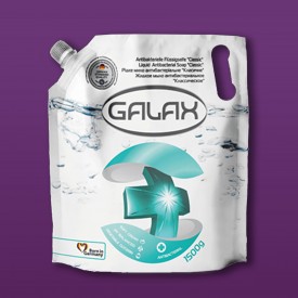 Рідке мило Класичне антибактеріальне 1500г GALAX дойпак фото