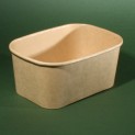 Салатник крафтовий прямокутний bowl 1000мл 170x120x75мм LF photo 2