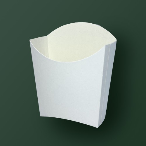 Упаковка для фри белая XL 15х14см photo 1