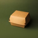 Упаковка для бургера 11.5х11.5х9см крафт M собранная photo 2