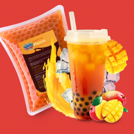 Шарики Double bubble для Bubble Tea манго 1000г LFCW фото