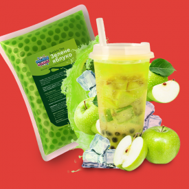 Кульки Double bubble для Bubble Tea яблуко 1000г LFCW фото
