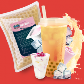 Шарики Double bubble для Bubble Tea йогурт 1000г LFCW фото