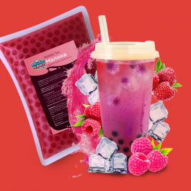 Шарики Double bubble для Bubble Tea малина 1000г LFCW фото