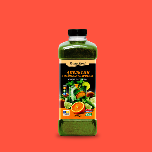 Концентрат Апельсин-лайм-мята FRUITYLAND 1000г photo 1