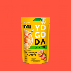 Концентрат Коктейль клубника-маракуйя Yogoda 50г  фото