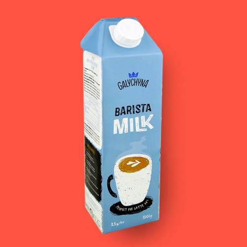 Молоко 2.5% TGA Barista Галичина 1000г  фото