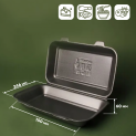 Ланч бокс HP-10 черный 150х246х60 1секция ВПС photo 3